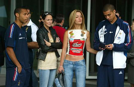 henry et trezeguet ac leur femmes